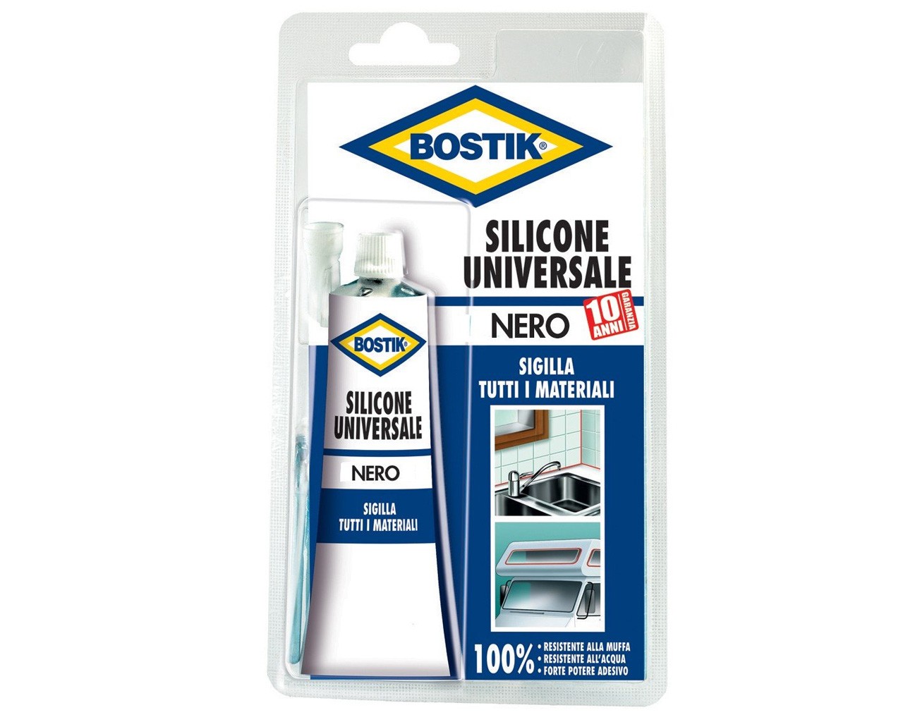 BOSTIK SILICONE NERO ML.60