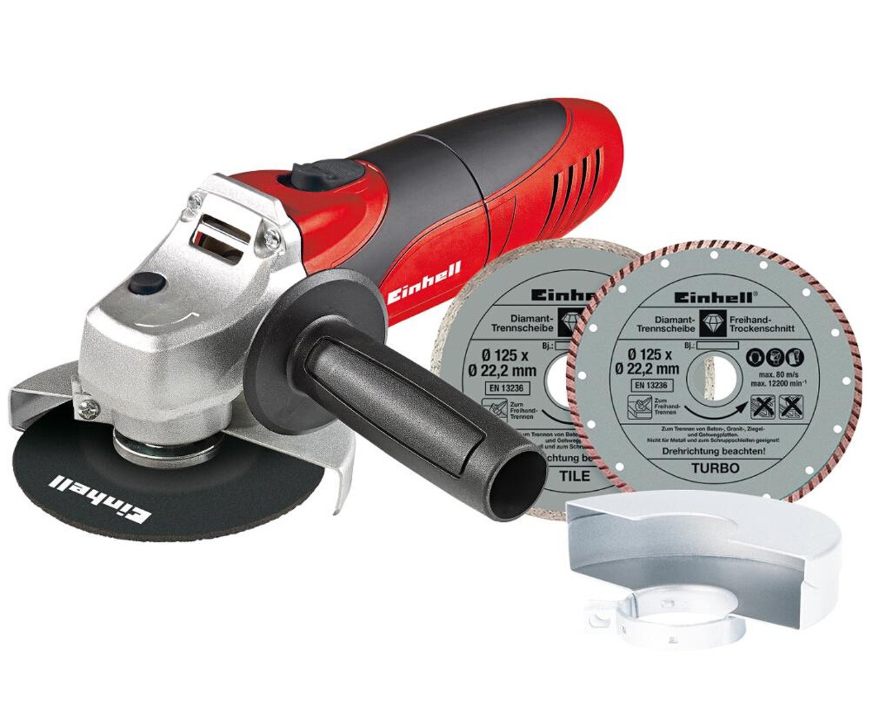 EINHELL SMERIGLIATRICE MM.125 850W E 2 DISCHI DIAMANTATI TC-AG 125 KIT